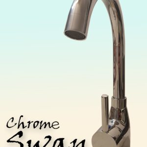 Swan hrom jednoručna slavina za sudoperu sa dve cevi